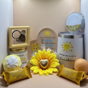 A Giftbox designed for someone who loves yellow and sunflowers