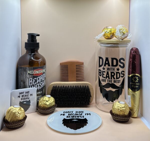 A Giftbox designed for a man with a beard
