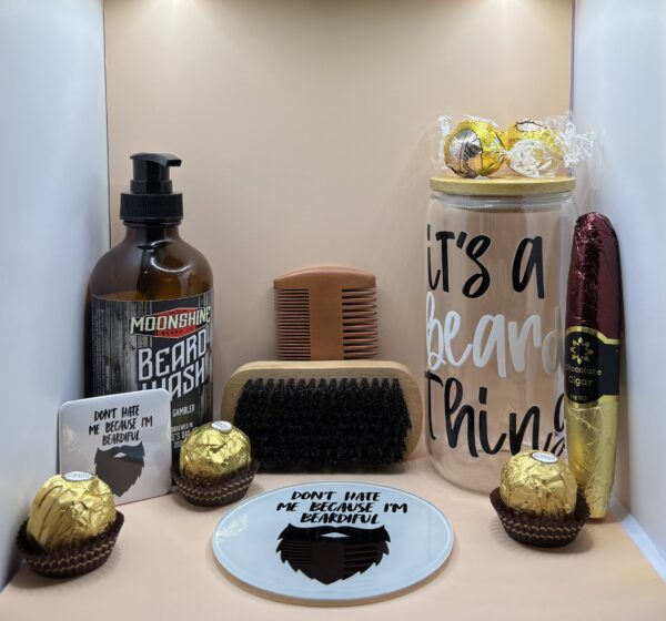 A Giftbox designed for a man with a beard
