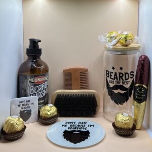 A Giftbox designed for a man with a beard