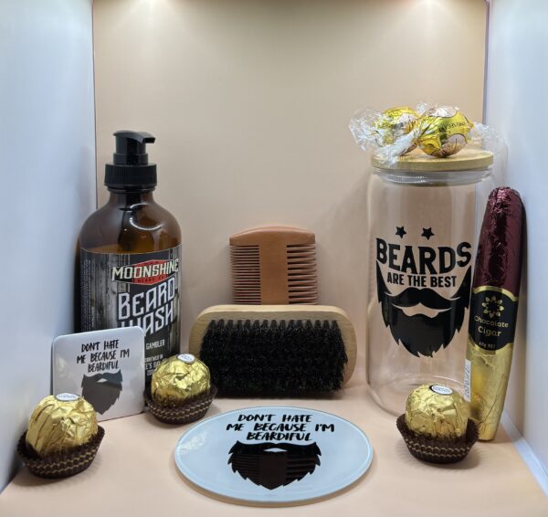 A Giftbox designed for a man with a beard